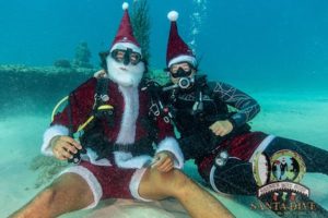 Scuba diving with Santa