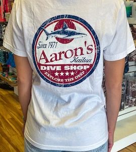 Aarons Shark tshirt - white