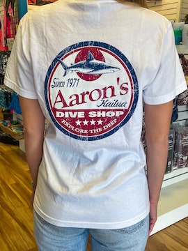 Aarons Shark tshirt - white