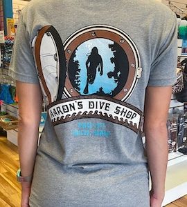Aarons Dive Shop Classic Logo t-shirt - Grey