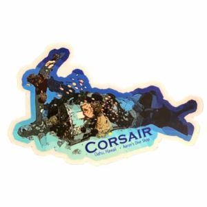 Oahu Corsair plane wreck sticker